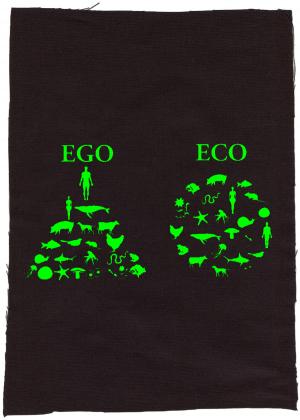 Rückenaufnäher: Ego - Eco