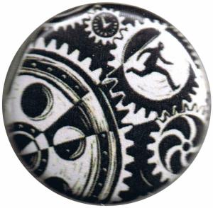 Eric Drooker: Zahnräder (37mm Magnet-Button, linke-buttons.de, Sonstige,  37mm Magnetbuttons, Buttons)