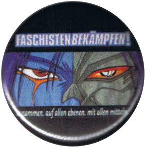 25mm Magnet-Button: Faschisten bekämpfen