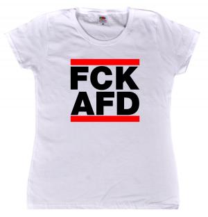 tailliertes T-Shirt: FCK AFD