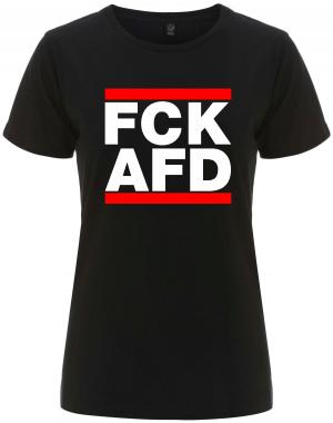 tailliertes Fairtrade T-Shirt: FCK AFD