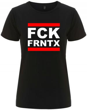 tailliertes Fairtrade T-Shirt: FCK FRNTX
