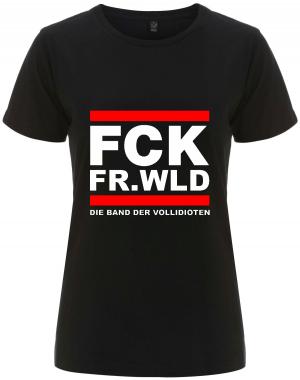 tailliertes Fairtrade T-Shirt: FCK FR.WLD