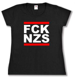 tailliertes T-Shirt: FCK NZS
