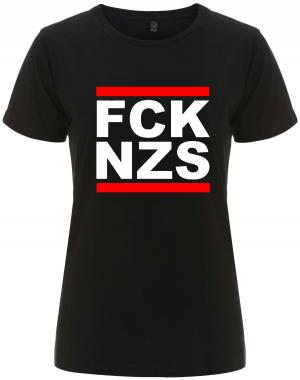 tailliertes Fairtrade T-Shirt: FCK NZS