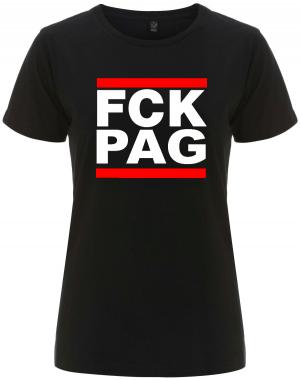 tailliertes Fairtrade T-Shirt: FCK PAG