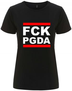 tailliertes Fairtrade T-Shirt: FCK PGDA