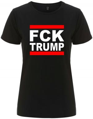 tailliertes Fairtrade T-Shirt: FCK TRUMP