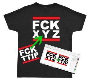 Fairtrade T-Shirt: FCK XYZ