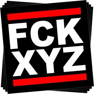 Aufkleber-Paket: FCK XYZ
