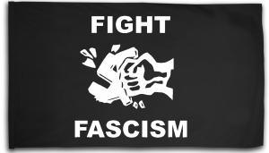 Fahne / Flagge (ca. 150x100cm): Fight Fascism