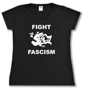 tailliertes T-Shirt: Fight Fascism