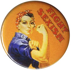 25mm Button: Fight sexism