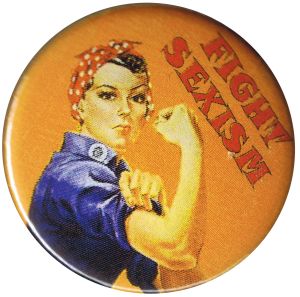 37mm Magnet-Button: Fight sexism