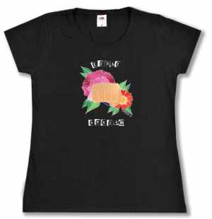 tailliertes T-Shirt: fight sexism