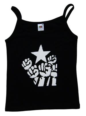 Trägershirt: Fist and Star