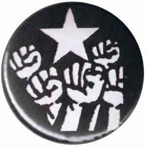 37mm Button: Fist and Star
