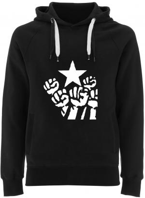 Fairtrade Pullover: Fist and Star