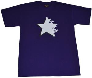 T-Shirt: Flaming Star purple