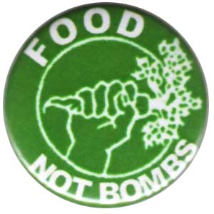 37mm Magnet-Button: Food not bombs