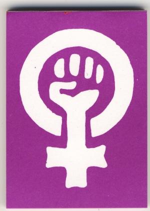 Spucki / Schlecki / Papieraufkleber: Frauenpower