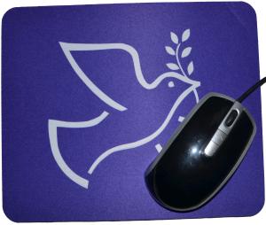 Mousepad: Friedenstaube mit Zweig