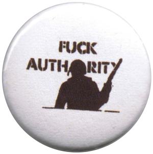 25mm Button: Fuck authority