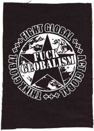 Rückenaufnäher: Fuck Globalism