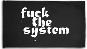 Fahne / Flagge (ca. 150x100cm): Fuck the System