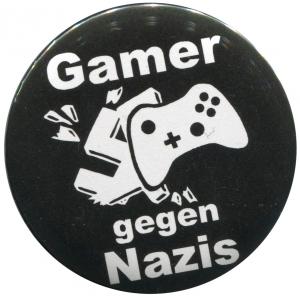 50mm Button: Gamer gegen Nazis