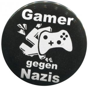 50mm Magnet-Button: Gamer gegen Nazis