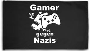 Fahne / Flagge (ca. 150x100cm): Gamer gegen Nazis
