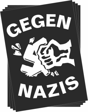 Aufkleber-Paket: Gegen Nazis