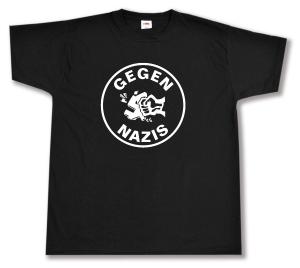 T-Shirt: Gegen Nazis (rund)