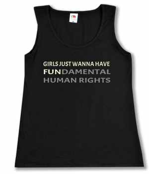 tailliertes Tanktop: Girls just wanna have fundamental human rights