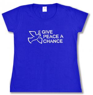 tailliertes T-Shirt: Give Peace A Chance