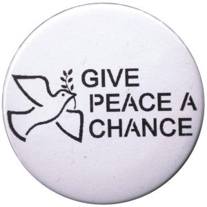 37mm Button: Give peace a chance
