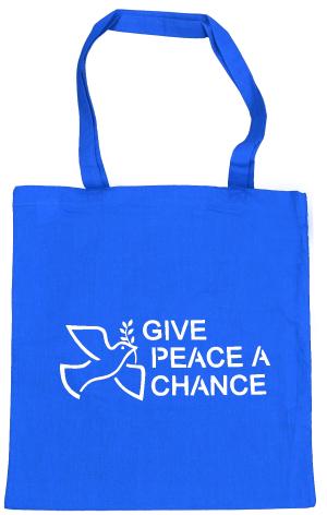 Baumwoll-Tragetasche: Give Peace A Chance