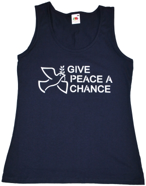 tailliertes Tanktop: Give Peace A Chance