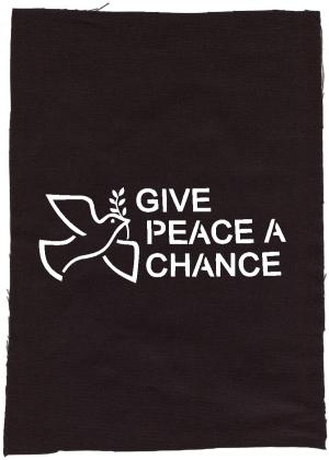 Rückenaufnäher: Give Peace A Chance