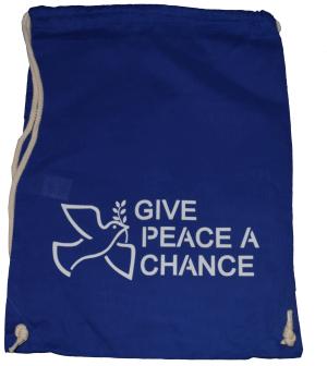 Sportbeutel: Give peace a chance