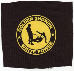 Aufnäher: Golden Shower white power