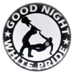 37mm Magnet-Button: Good night white pride - Gitarre