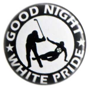 25mm Button: Good night white pride - Hockey