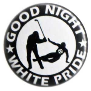 50mm Magnet-Button: Good night white pride - Hockey