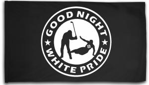 Fahne / Flagge (ca. 150x100cm): Good night white pride - Hockey