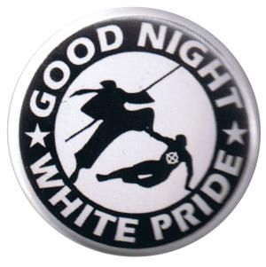50mm Magnet-Button: Good night white pride - Ninja