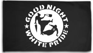 Fahne / Flagge (ca. 150x100cm): Good Night White Pride - Oma
