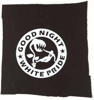 Aufnäher: Good night white pride - Pflanze