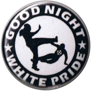 50mm Button: Good night white pride (schwarz/weiß)